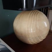 Lampe en céramique façon marbre années 70