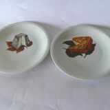 Assiettes à fromage porcelaine