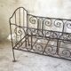 Banquette en fer forgé vintage