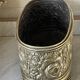 Old repoussé brass planter