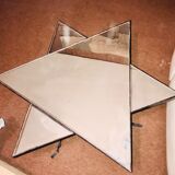Mirror table triangle/star shape wrought iron unique model