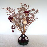 Bougeoir vase en grès flammé