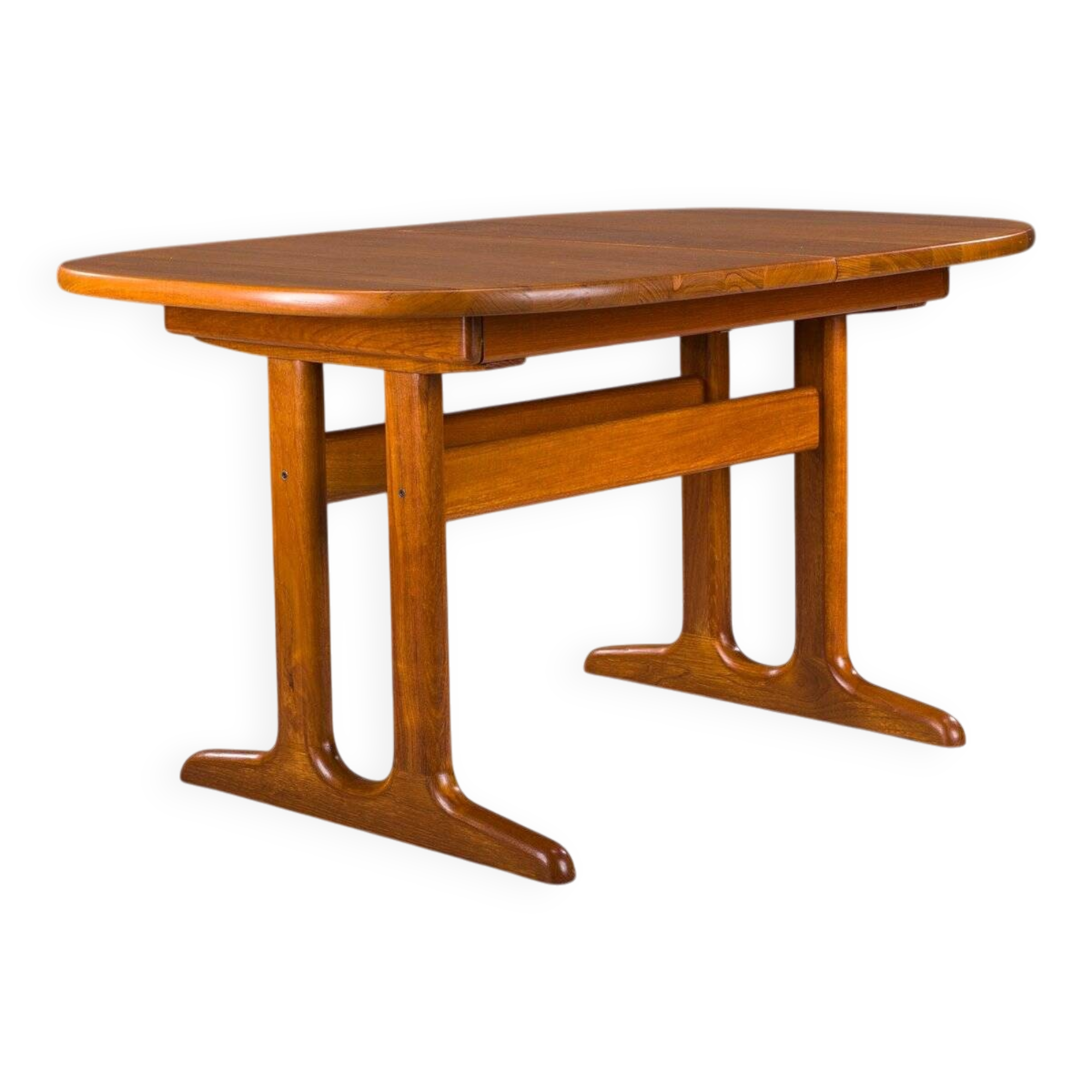 Table extensible danoise moderne en teck de Glostrup, années 1960