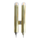 Nickel-plated brass wall lights by Lumière Bologna, 1960s, set of 4.