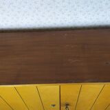 Scandinavian enfilade with showcase, compas foot