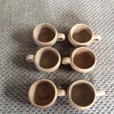 Série de 6 tasses en grès