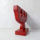 vintage painted wooden candlestick Scandinavian style