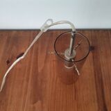 Swedish glass tube swag lamp by Mark Slöjd