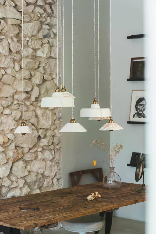 URSULE - White terracotta - Pendant light