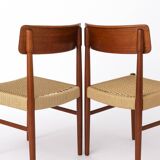 2 Dining Chairs 1960s - Danish, Teak, Papercord seats