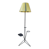 Lampadaire tripode, tablette et porte plantes, vintage, années 50