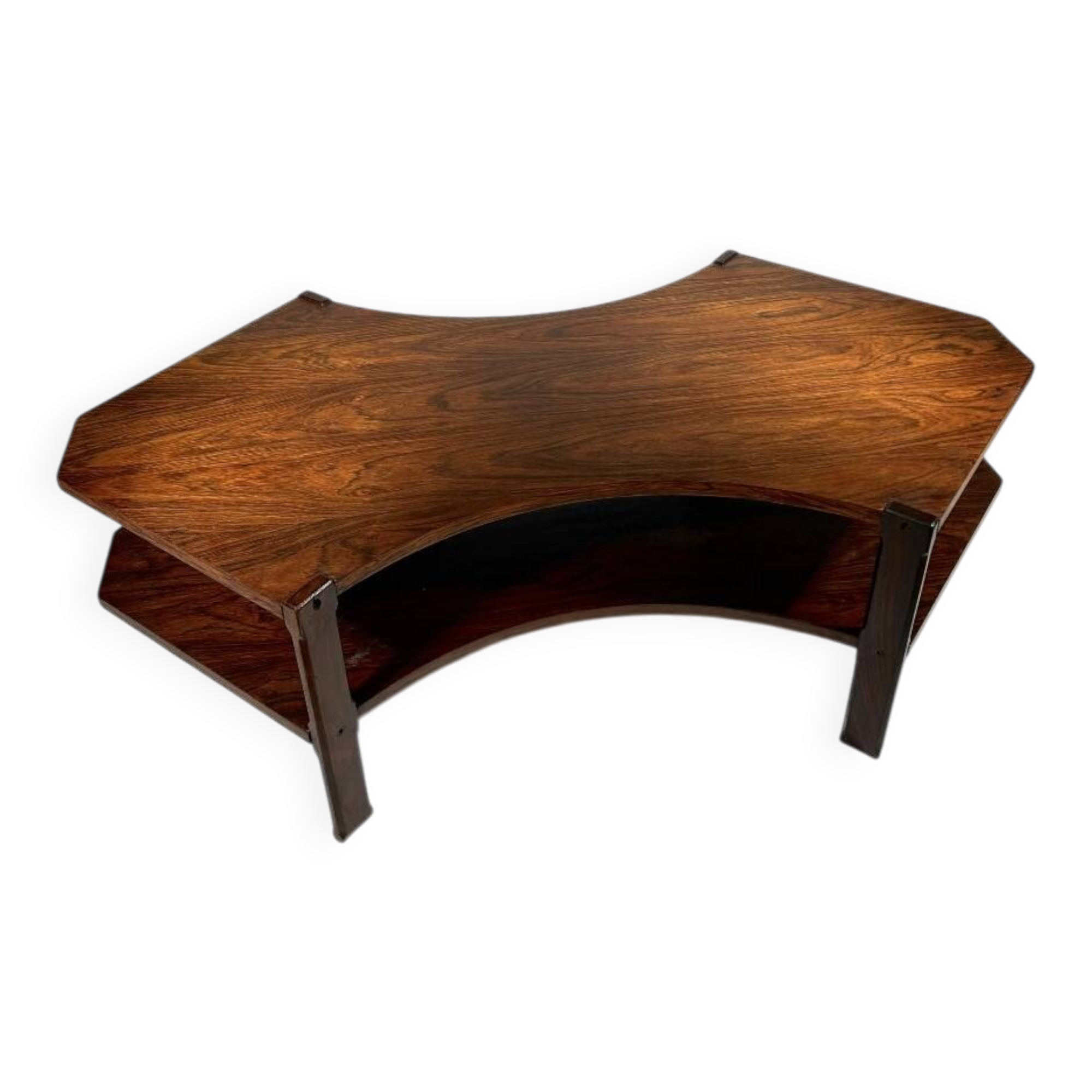Table basse en palissandre de Sormani, Italie 1960