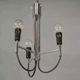 Chrome pendant light, Italian design, 1960s