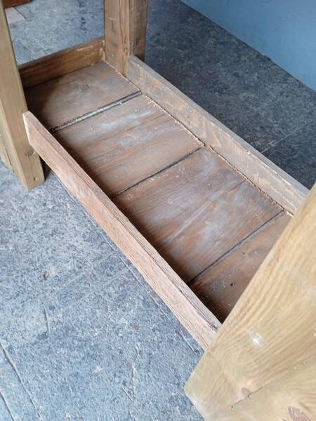 Workbench 120cm old solid wood