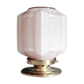 Lampe art deco rose