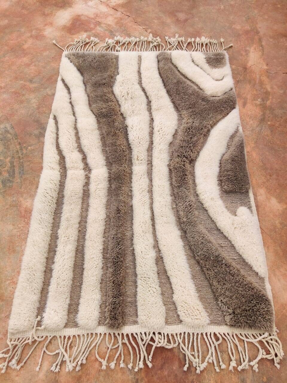 Moroccan Mrirt Handwoven Rug - High Quality Wool