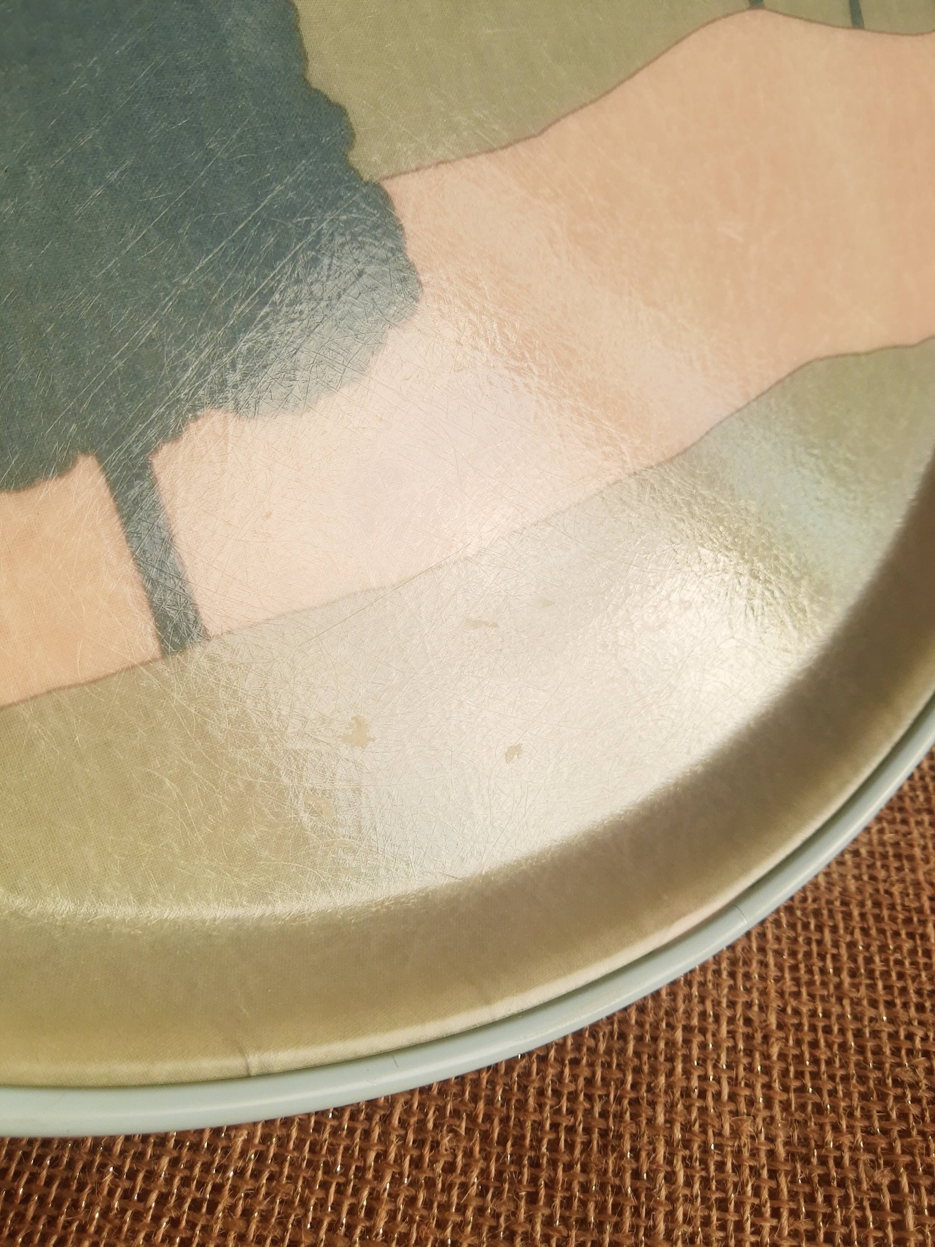 Vintage Fiberglass Serving Tray