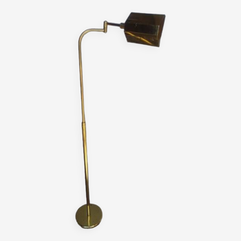 Reading light / articulated floor lamp ep 1970 golden brass