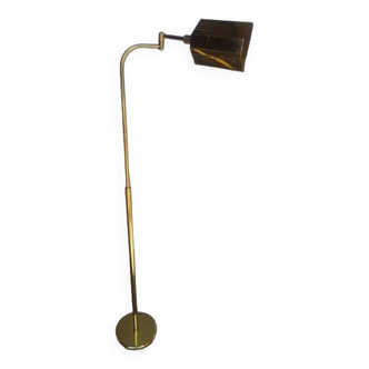Reading light / articulated floor lamp ep 1970 golden brass