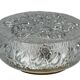 1960s/70s Ceiling Lamp, Flush Mount, Glass, Metal, Space Age Design