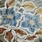 Plate "flower" old mill Perot ceramic Vallauris