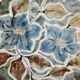 Plate "flower" old mill Perot ceramic Vallauris