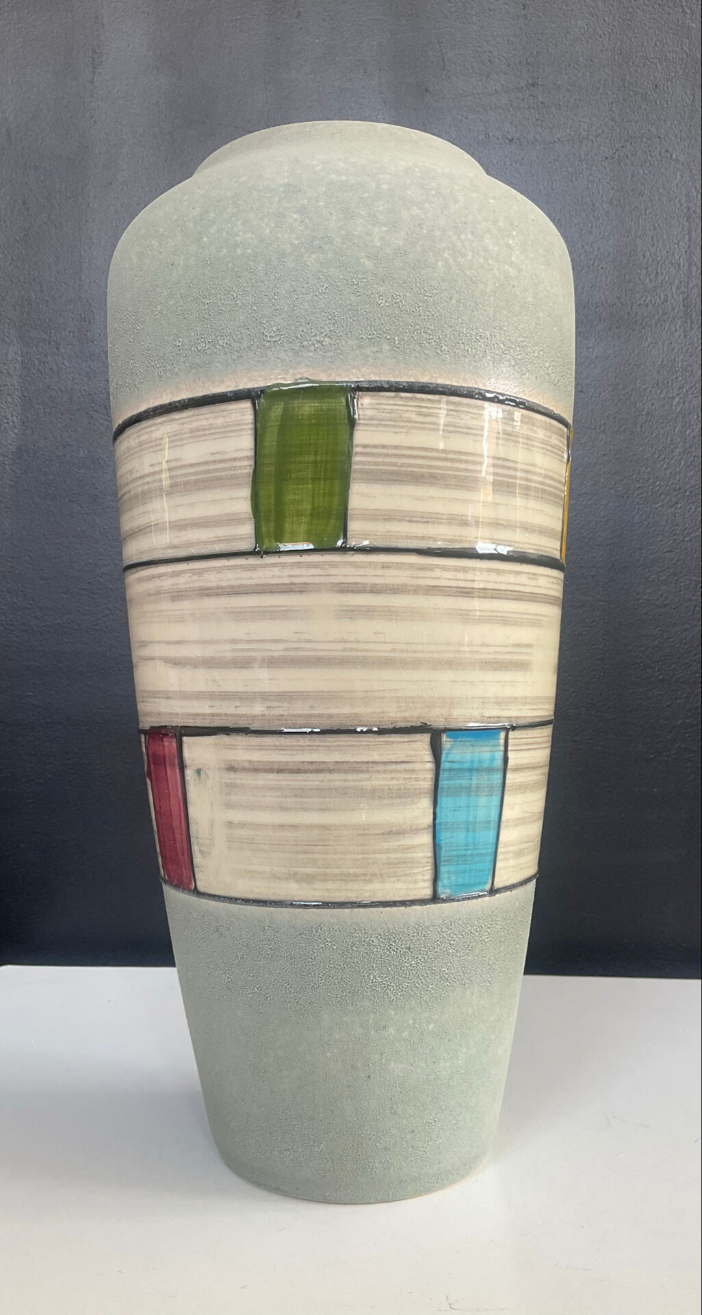 Ceramic vase from West Germany from the 60s-70s.