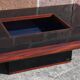 Signed coffee table (Jean Claude Mahey, 70s)