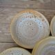 Set of 6 deep plates in stoneware Niderviller model Fauve from the 1960s.