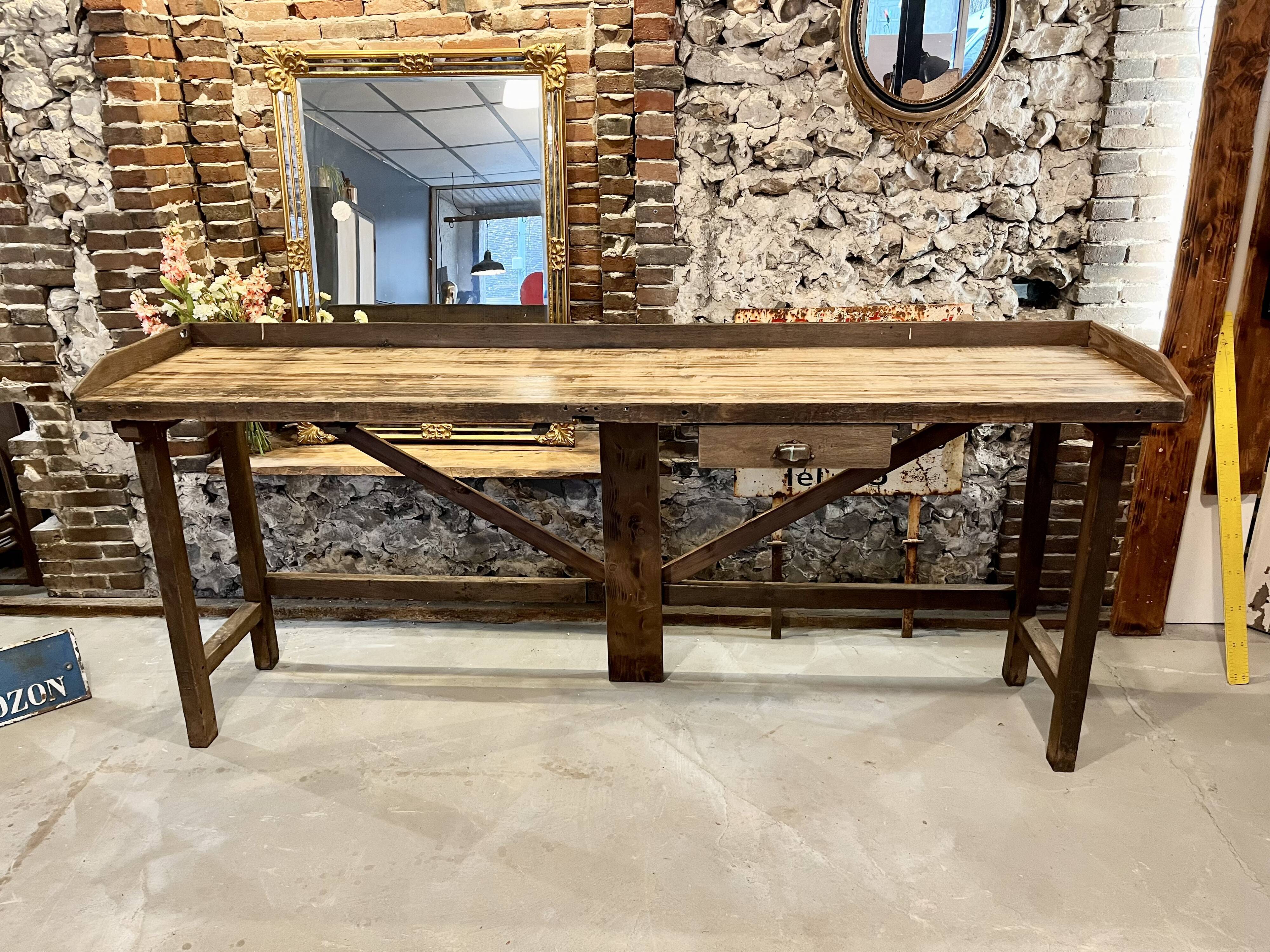 Old high table workbench