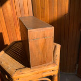 Boîte à fiche en bois ancienne