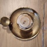 Brass cellar rat candle holder