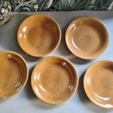 Set of 5 plates caps Longchamp sandstone aspect