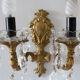 Bronze wall lamp with grapevines