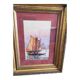 Watercolor painting "Gondola in Venice" by Alfred Justin Blondeau (XIXth).