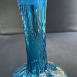 Large enameled blue carafe