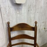 Vintage straw armchair