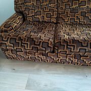 Set vintage sofa bed and 2 armchairs