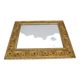 1940s Italian Mirror in Golden Wood Frame