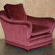 Sofa set and a pair of Victorian velvet armchairs.