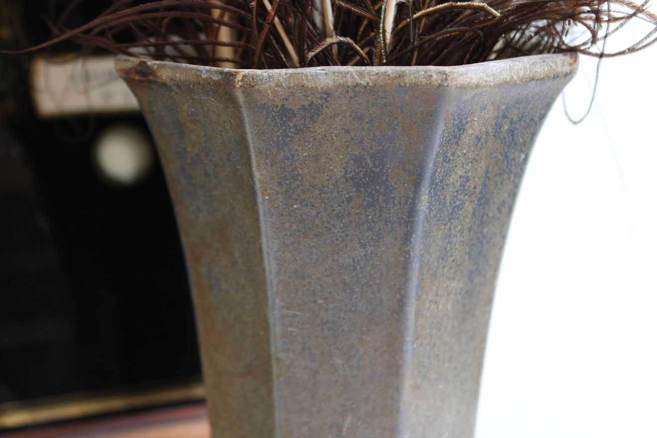 Cast iron vase
