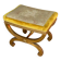 Louis XVI Style Carved and Gilded Wooden Stool Circa 1880