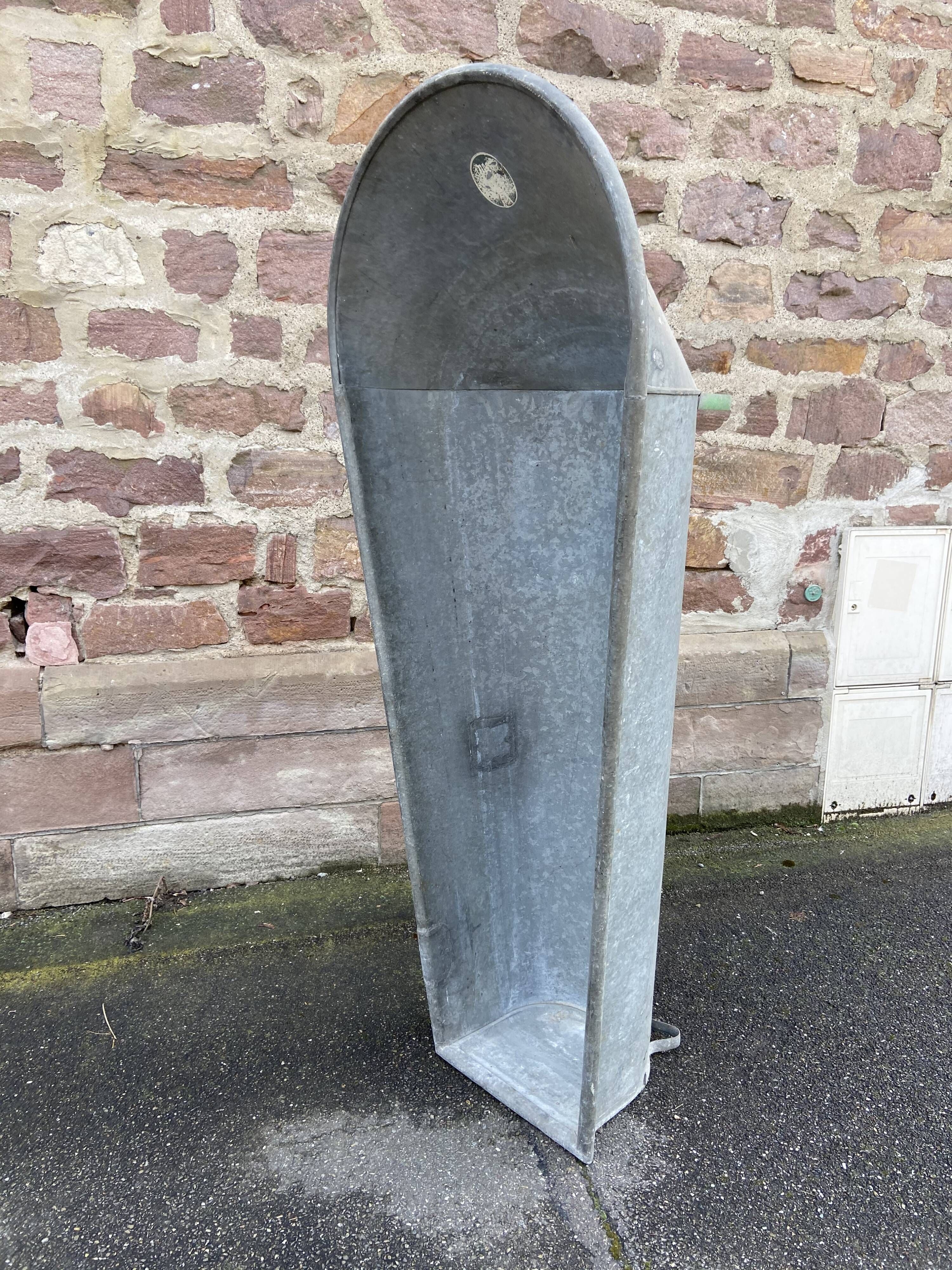 Vintage 1940 zinc galvanise adult bathtub