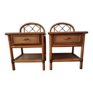 paire de chevets vintage