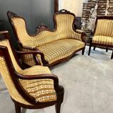 Napoleon III armchair and sofa set