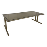 Table basse verre fumé