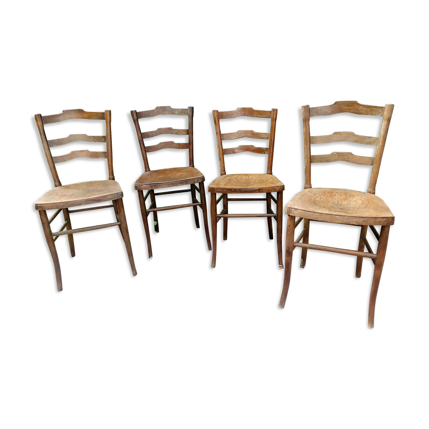 Lot of 4 bistro chairs Cambier
