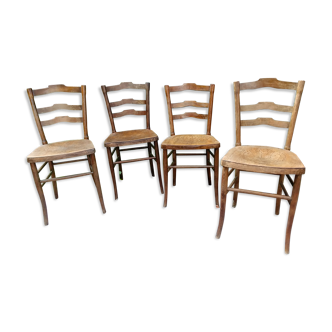 Lot of 4 bistro chairs Cambier