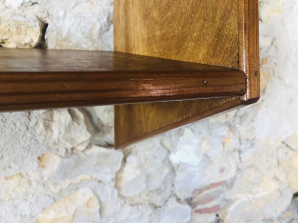 Étagère murale vintage à deux étagères , 1970's