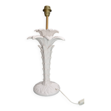 Vintage ceramic palm tree lamp base